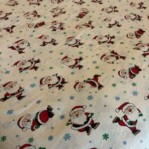 Vintage Festive Santa Claus Patterned Sheet